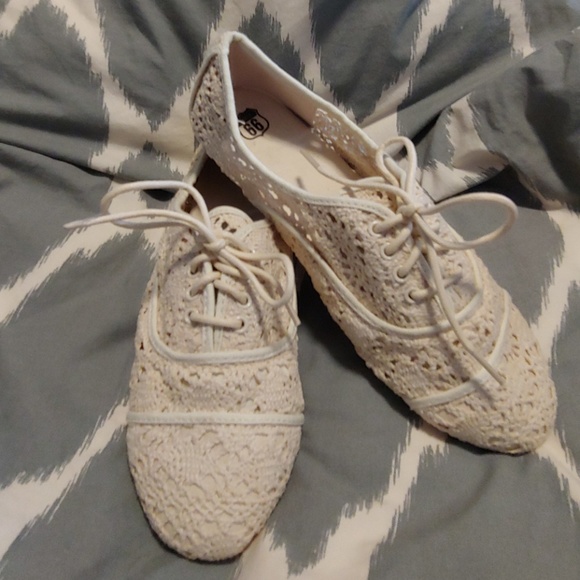 Route 66 Shoes - Crochet lace up flats Route 66 Shoes - Crochet lace up flats